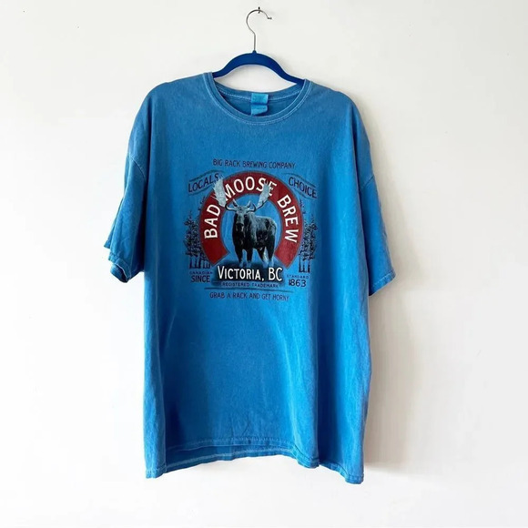 Bad Moose Brew Company Men’s T-shirt Size 2XL  Victoria British Columbia‎ Canada - Picture 7 of 7